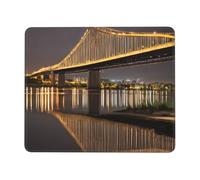 Améliore La Précision Et La Vitesse Tapis De Souris Gaming Nuit du Pont De Manhattan À New York 25X30Cm, Mouse Pad Moderne Tapis De Souris D'Ordinateur pour Ordinateur Souris
