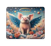 Améliore la précision et la Vitesse Tapis de Souris Générique Pig Romance Dreamy Sky Roses Flower Gamer Mouse Pad Mouse Pad 25x30cm pour PC,Souris,Claviers