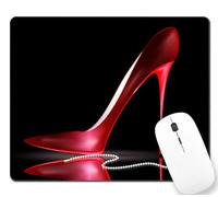 Améliore la précision et la Vitesse Tapis de Souris Sexe Dame Rouge Talons Hauts modèle Souris de Bureau Mouse Pad 25x30cm pour PC,Bureau,Ordinateur