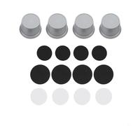 Améliorez la stabilité des meubles avec 4 coussinets anti-vibrations, rehausseurs automatiques pour une réduction efficace du bruit dans votre maison (gris)