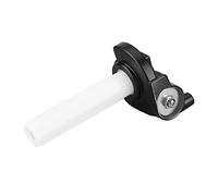 Améliorez Le Contrôle, Poignées D'accélérateur Visuelles de Moto avec Réglage en Douceur pour VTT Dirt Bike Blanc et Noir (White)