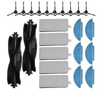 Améliorez l'efficacité du nettoyage avec la brosse principale, la brosse latérale, le kit de tampons filtrants (B)