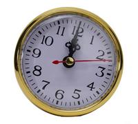 Améliorez vos projets d'horloge avec cet insert à mouvement à quartz doté d'une bordure dorée et de chiffres arabes (80 mm)