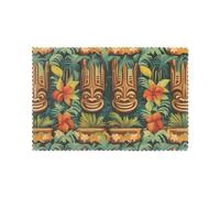 Améliorez votre expérience culinaire avec le lot de 6 sets de table MSRHIUEF Aloha Tiki 30,5 x 45,7 cm