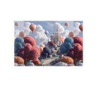 Améliorez votre expérience culinaire avec le lot de 6 sets de table MSRHIUEF colorés avec imprimé du monde des contes de fées, 30,5 x 45,7 cm