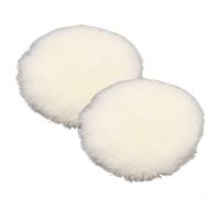 Améliorez votre expérience de détail avec ces deux tampons de polissage en laine synthétique de 12,7 cm conçus pour les outils de ponçage orbital aléatoires