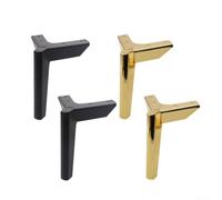 Améliorez votre maison avec des pieds de meubles solides en acier au carbone conçus pour une utilisation (doré, 10 cm)
