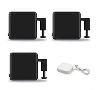 Améliorez votre maison avec un poussoir intelligent, compatible avec la télécommande intelligente pour une gestion facile des appareils (noir + HUB)