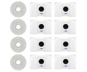 Améliorez votre routine de nettoyage avec les sacs à poussière T20, pour omniX1 et chiffon d'essuyage, capacité maximale, protège l'air (gris)