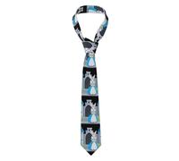 Améliorez votre style avec la cravate HYTTER Princess Rabbit in the Castle Prints pour homme - Cravate en fibre de polyester de qualité supérieure