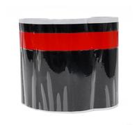 Améliorez votre véhicule avec un autocollant noir mat pour capot avant et des rayures rouges pour un style de course