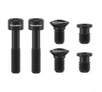 Améliorez votre VTT avec ce kit de 6 vis Tai en alliage, installation facile pour des modifications rapides de vélo (noir)