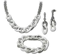 Amello acier inoxydable tout céramique argenté blanc brillant dames Sets ESSX06W