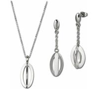 Amello acier inoxydable tout céramique argenté blanc brillant dames Sets ESSX09W