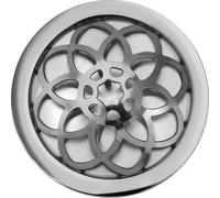 Amello Bijoux Coins argent 25 mm Insert Acier inoxydable Coin Fleur Femme ESC630J