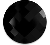 Amello Bijoux Coins noir 30 mm Insert plastique Coin acrylique Femmes ESC708S