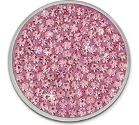 Amello Bijoux en Coin rose 30 mm insertion zirconium acier inoxydable Coin Femme ESC301A