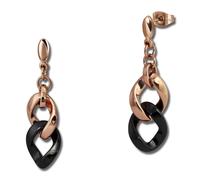 Amello Boucles Doreilles Acier Inoxydable Boucles Doreilles Céramique Tank Femme Rose Noir Esox22s