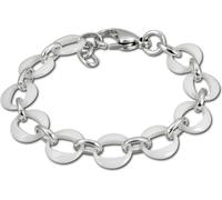 Amello bracelet dames anneaux acier inoxydable céramique argent blanc bijoux D2ESAX02W