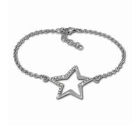 Amello Bracelet Étoile Argent Blanc Bijoux Femme Acier Inoxydable Esax23w8