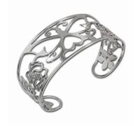 Amello Bracelet Papillon Argent Bijoux Femme Acier Inoxydable Esas50j