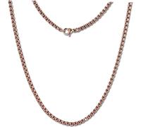 Amello Coin Chaîne 50cm Chaîne d'ancre Acier inoxydable Collier Femme rose ESC101E