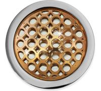 Amello Coins rose 25 mm Insert en acier inoxydable plaqué or Coin Cercles Femmes ESC632E