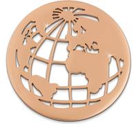 Amello Coins rose 30 mm insertion acier inoxydable doré globe dames ESC517E