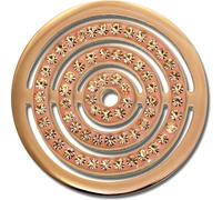 Amello Coins rose 30 mm zircon en acier inoxydable plaqué or Coin Cercles Femmes ESC534EE
