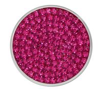 Amello Coins Rose Fuchsia 30 Mm Incrustation Pièce De Monnaie Femme Zircone Acier Inoxydable Esc301p