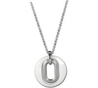 Amello collier acier inoxydable céramique 80cm Magic bijoux argent blanc D2ESKX03W