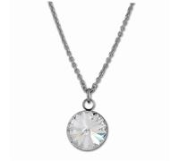 Amello Collier Cône Blanc Bijoux De Cou Femme 52cm Acier Inoxydable Esks01w