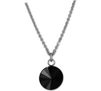 Amello Collier Femme Acier inoxydable 52cm Cône Collier noir D2ESKS01S