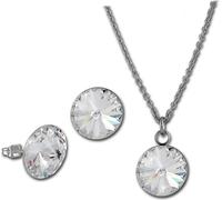 Amello dames en acier inoxydable blanc sets D2ESSS04W