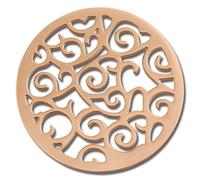 Amello Ornement Pièces Rose 30 Mm Incrustation Pièce De Monnaie Pour Femme En Acier Inoxydable Plaqué Or Esc505e