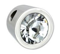Amello Pendentif Chaîne Zircone Acier Inoxydable Zircone Blanc Eshs01w