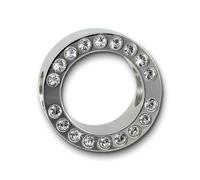 Amello Perle Pour Bracelet Acier Argent Dames Perles 20mm Perle Acier Inoxydable Amz105w