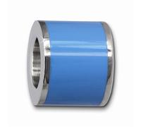 Amello Perle Pour Bracelet Bleu Clair Dames Perles 10mm Perle Acier Inoxydable Amb028h