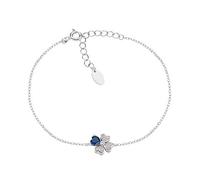 AMEN Bracelet quadricœur en Argent avec zircons