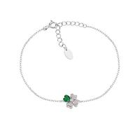 AMEN Bracelet quadricœur en argent avec zircons