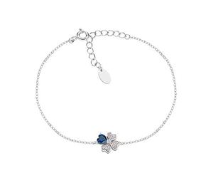 AMEN Bracelet quadricœur en Argent avec zircons