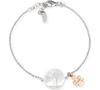 AMEN BRALABR3 Bracelet femme Arbre de vie 925 Bicolor Rose 20 cm
