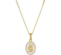 AMEN CLANSMGB Collier femme Ange Sacrum 925 or blanc 45 cm
