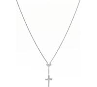 AMEN CLCHB Collier femme croix cœur Pray, Love 925 argent 44 cm