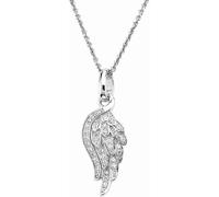 AMEN CLPW Collier femme ange Wings & Crowns 925 argent blanc 44 cm