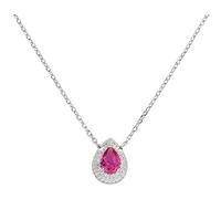 Amen Collier Goutte d'amour en Argent avec Zircons, Medium, Argent Sterling, Zircon