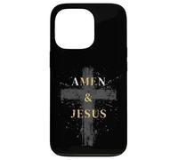 Amen et Jésus Jésus et Moi Croix chrétienne Coque pour iPhone 13 Pro