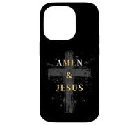 Amen et Jésus Jésus et Moi Croix chrétienne Coque pour iPhone 14 Pro