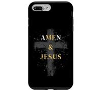 Amen et Jésus Jésus et Moi Croix chrétienne Coque pour iPhone 7 Plus/8 Plus