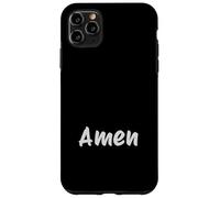Amen Shirt - Puissante Citation Foi Catholique Traditionnelle Coque pour iPhone 11 Pro Max